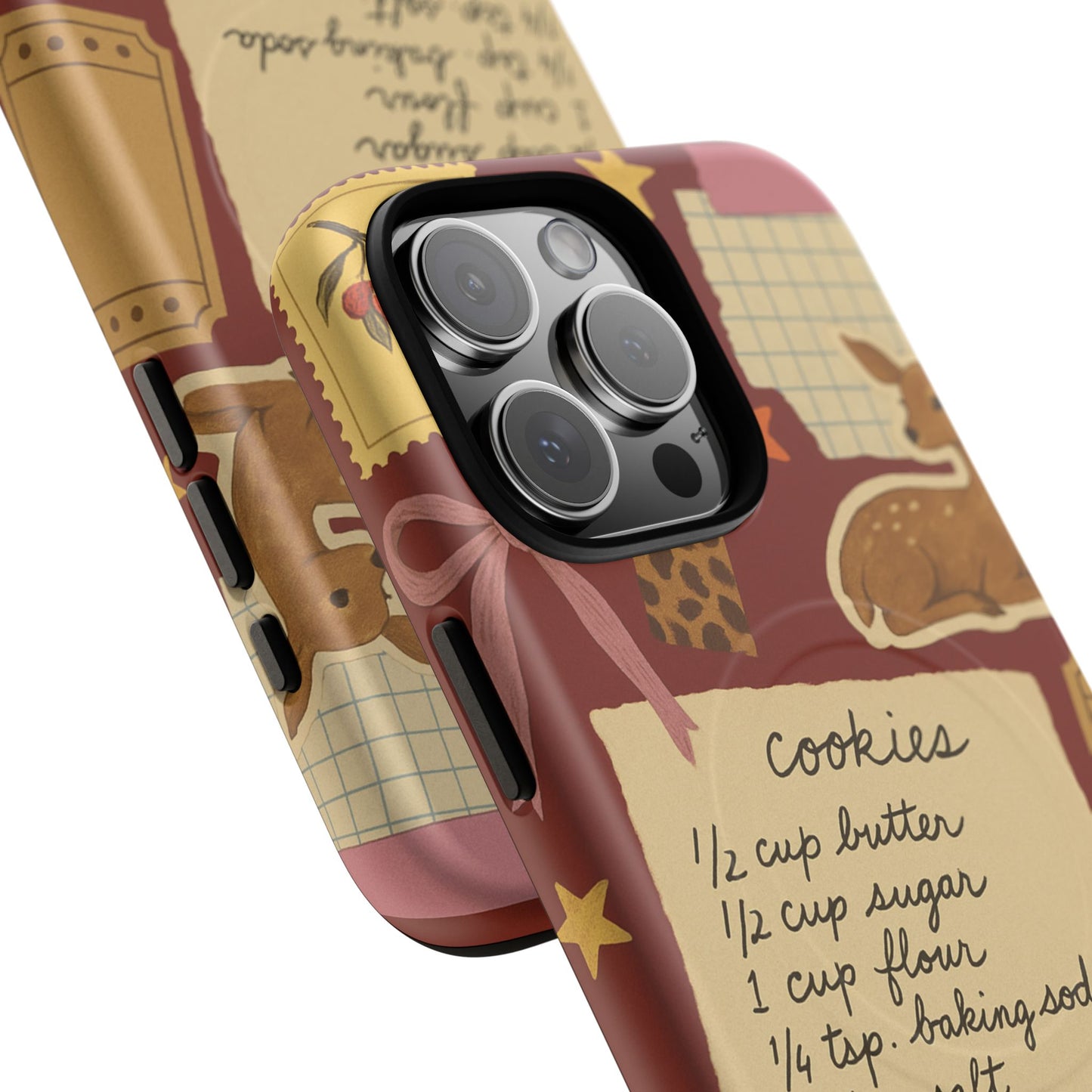 Holiday Receipt Stamps iPhone Case with MagSafe Compatibility