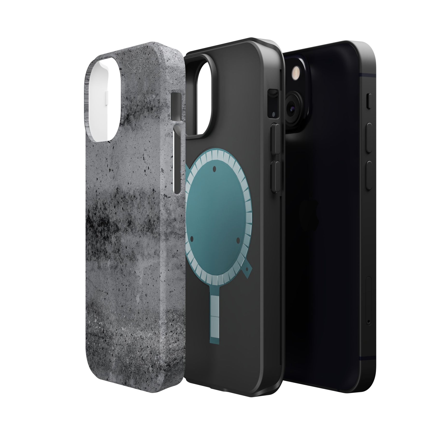 Concrete Pattern iPhone Case with Magsafe Compatibility