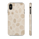 Neutral Pebble Pattern Tough iPhone Case - Shamo's