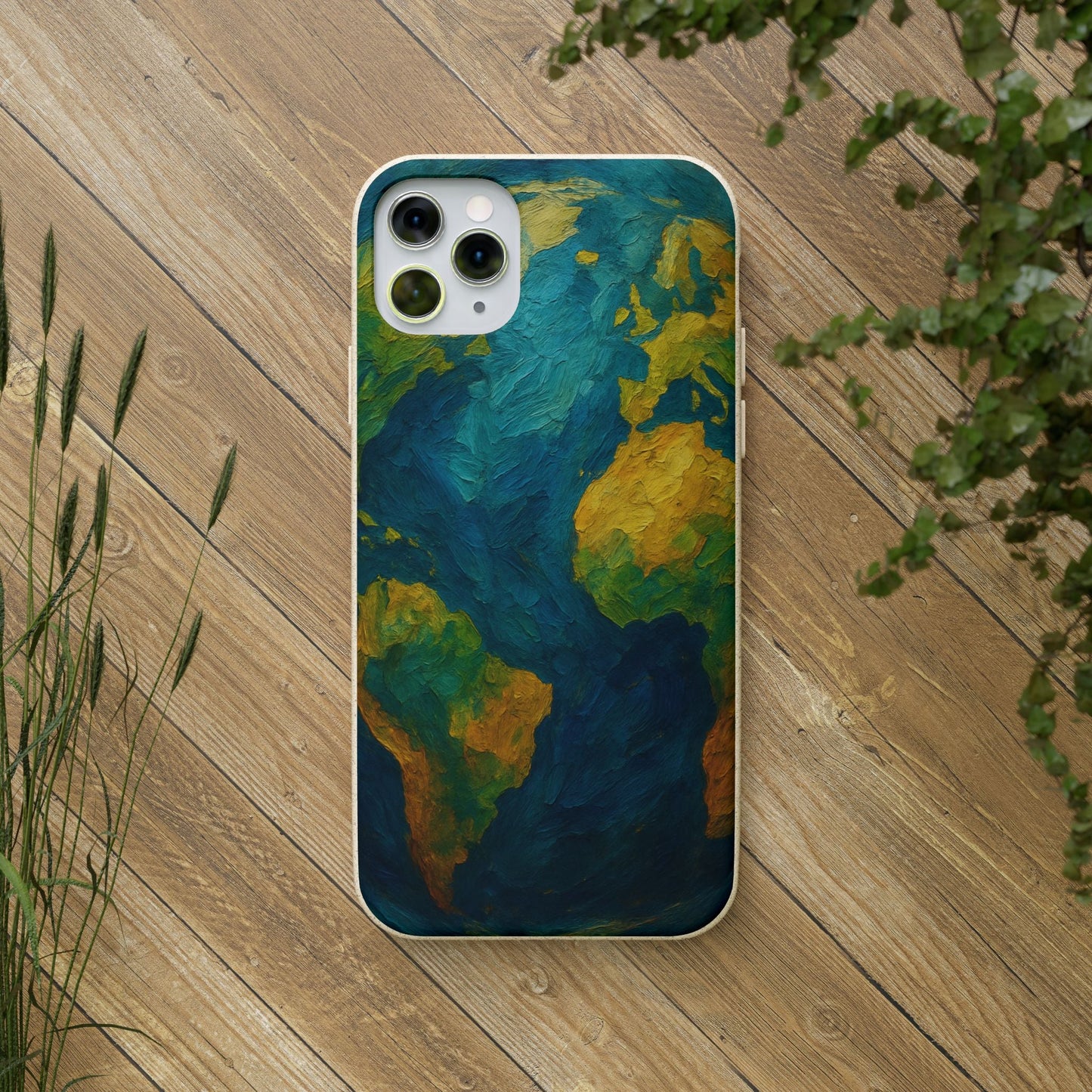 Biodegradable Phone Case — Earth Illustration Eco-Friendly Case  Shamo's