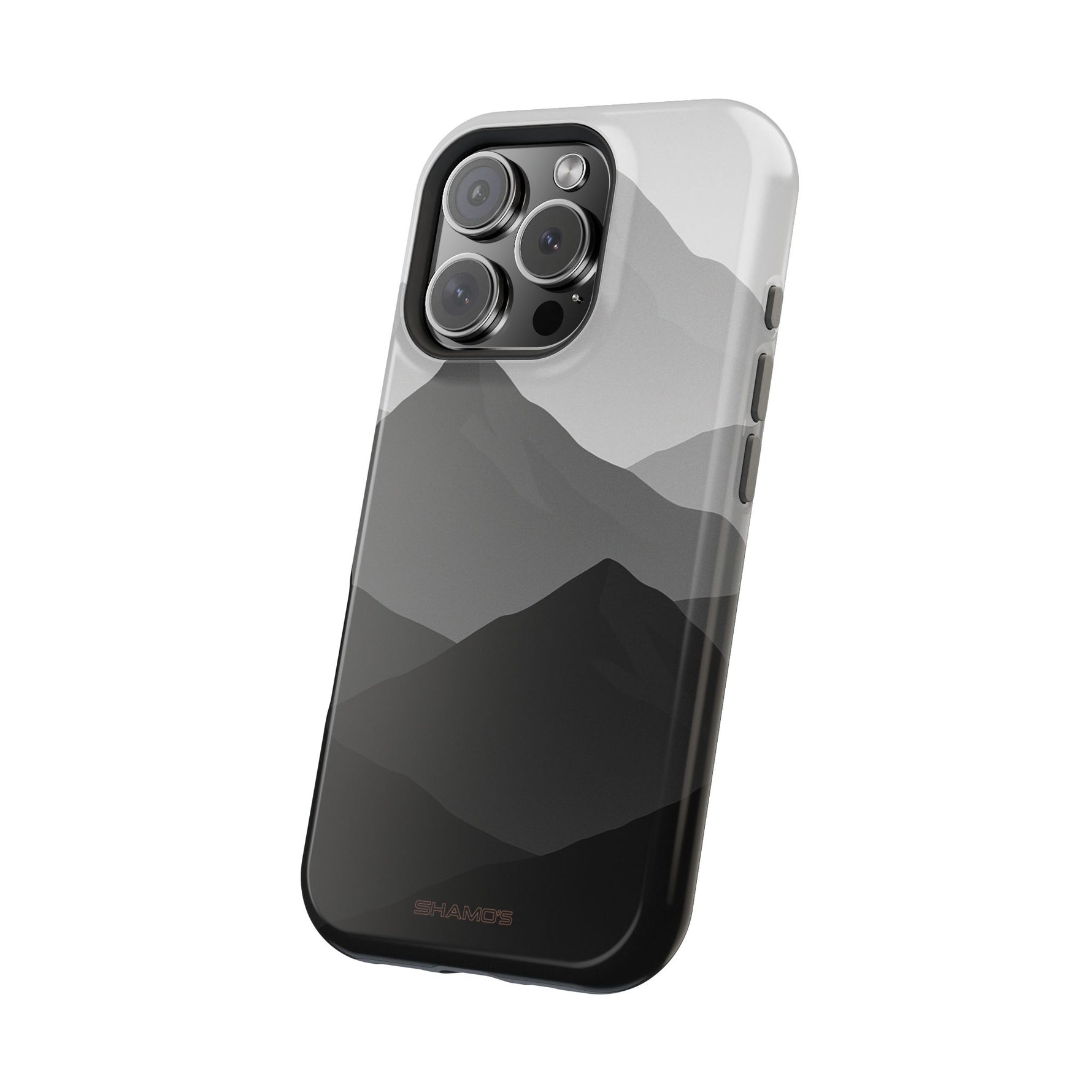 Monochrome Mountain Design iPhone Case | MagSafe