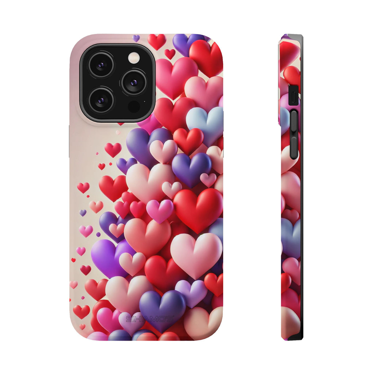 Love Hearts MagSafe iPhone Case — Magnetic, Impact-Resistant