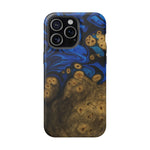 Blue Swirl & Burl Wood Impact iPhone Case | MagSafe compatible  Shamo's iPhone 15 Pro Max / Matte