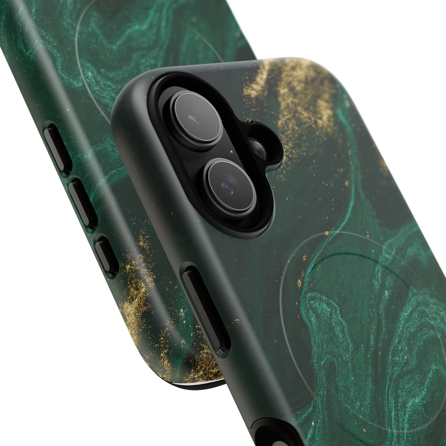 Emerald Marble with Gold Veins iPhone Case | with MagSafe  Shamo's