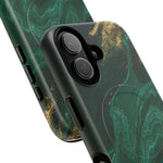 Emerald Marble with Gold Veins iPhone Case | with MagSafe  Shamo's