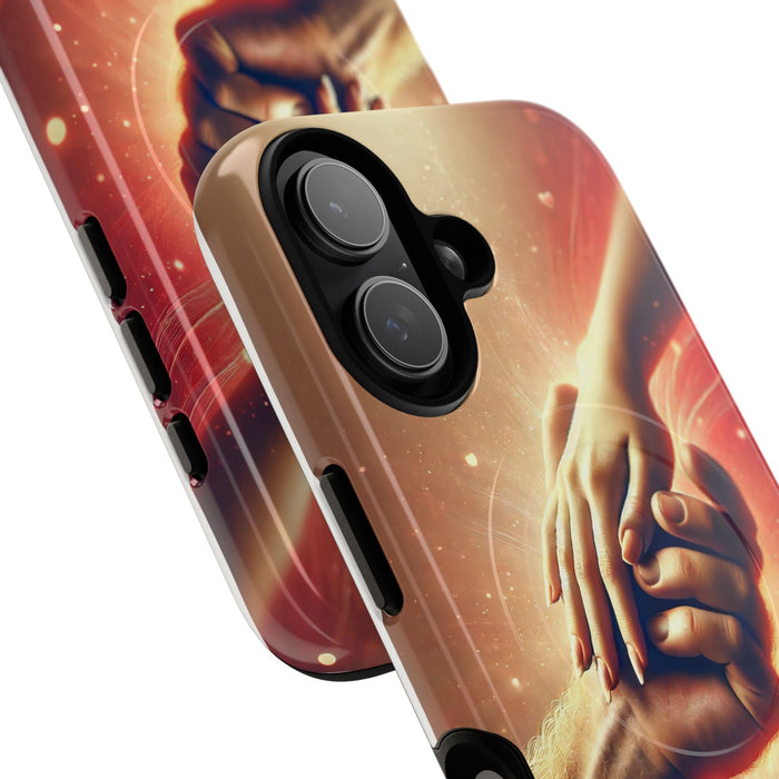Magnetic Phone Case - Hands in Love Design - Compatible with MagSafe