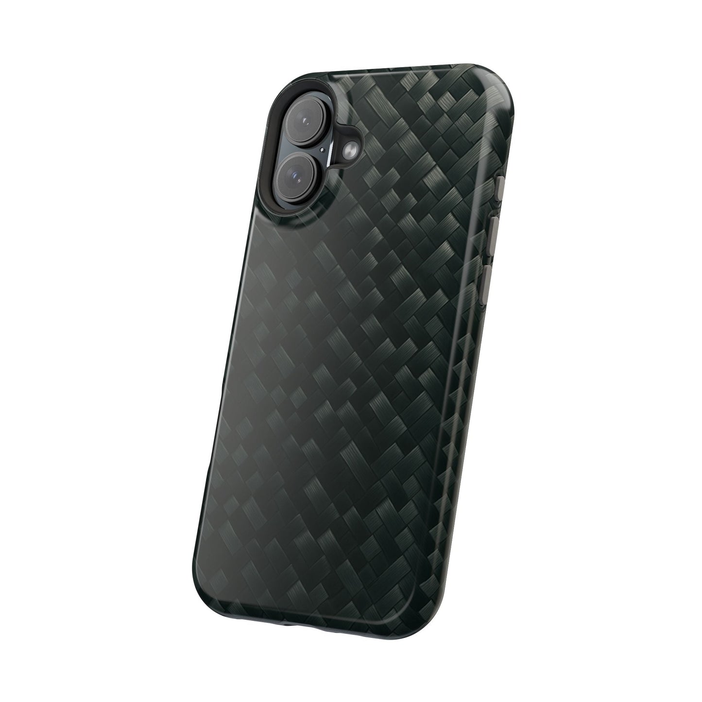 Dark Carbon Fiber Texture Magnetic Impact-Resistant iPhone Case | MagSafe compatible  Shamo's