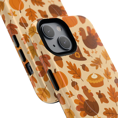 Thanksgiving-Themed Tough Magnetic iPhone Case | Compatible with MagSafe