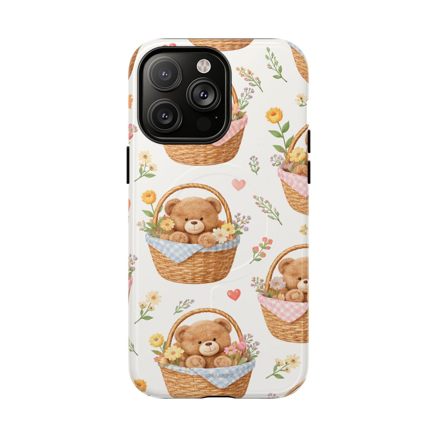 Teddy Berry Basket iPhone Case with MagSafe