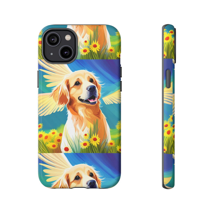 Tough Cases Golden Retriever with Wings Phone case