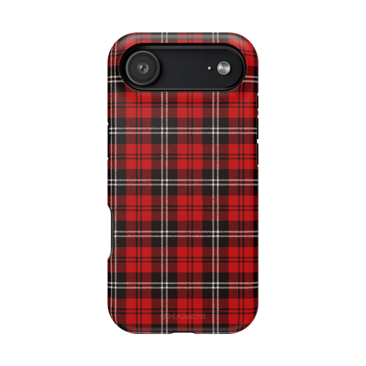 Funda para iPhone resistente a impactos con cuadros escoceses rojos | Compatibilidad con MagSafe