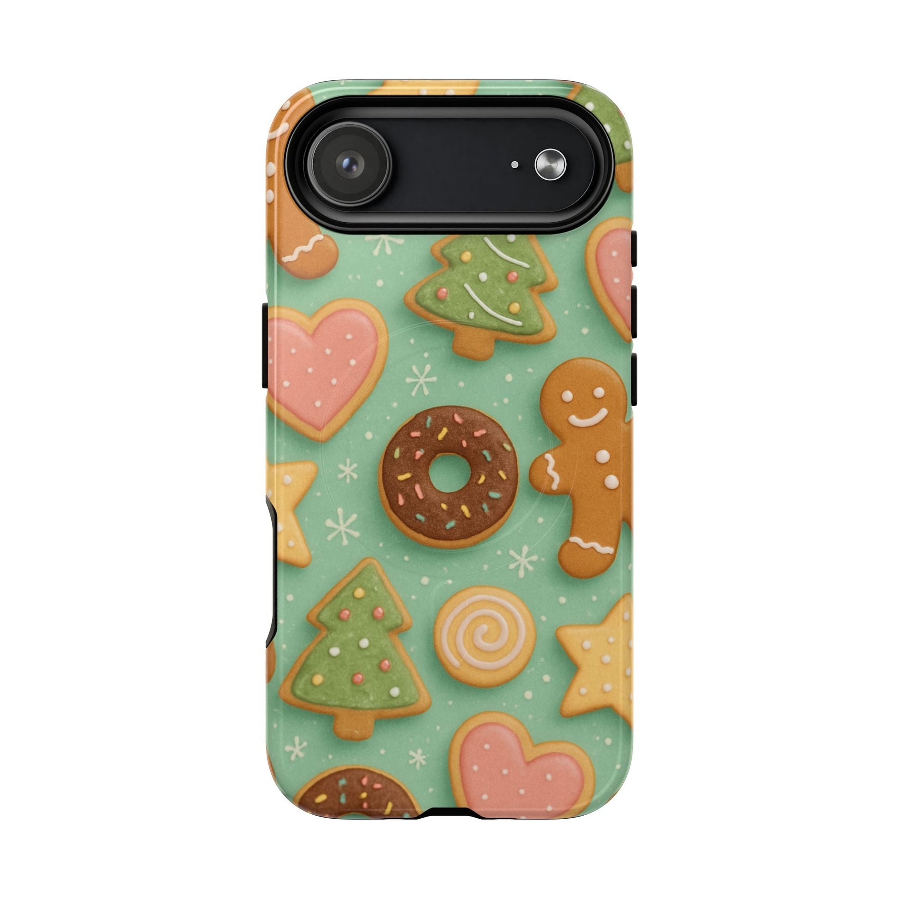 Holiday Cookie Pattern iPhone Case — MagSafe compatible  Shamo's iPhone 17 Air / Glossy