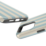 Blue Strips Pattern iPhone Case Compatible with MagSafe - Shamo's