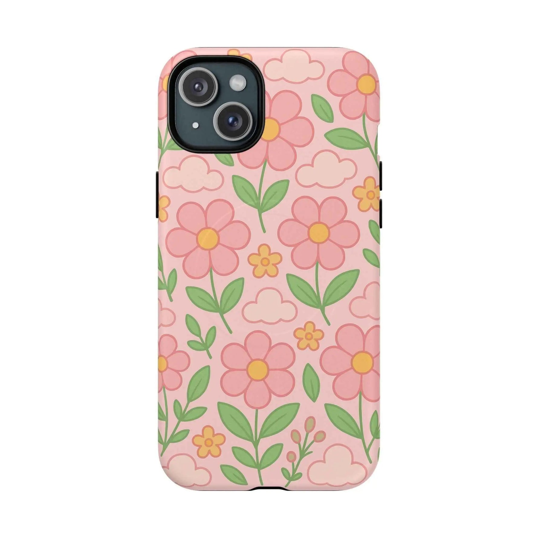Floral Tough MagSafe Magnetic Phone Case - Stylish Protection for Your Device