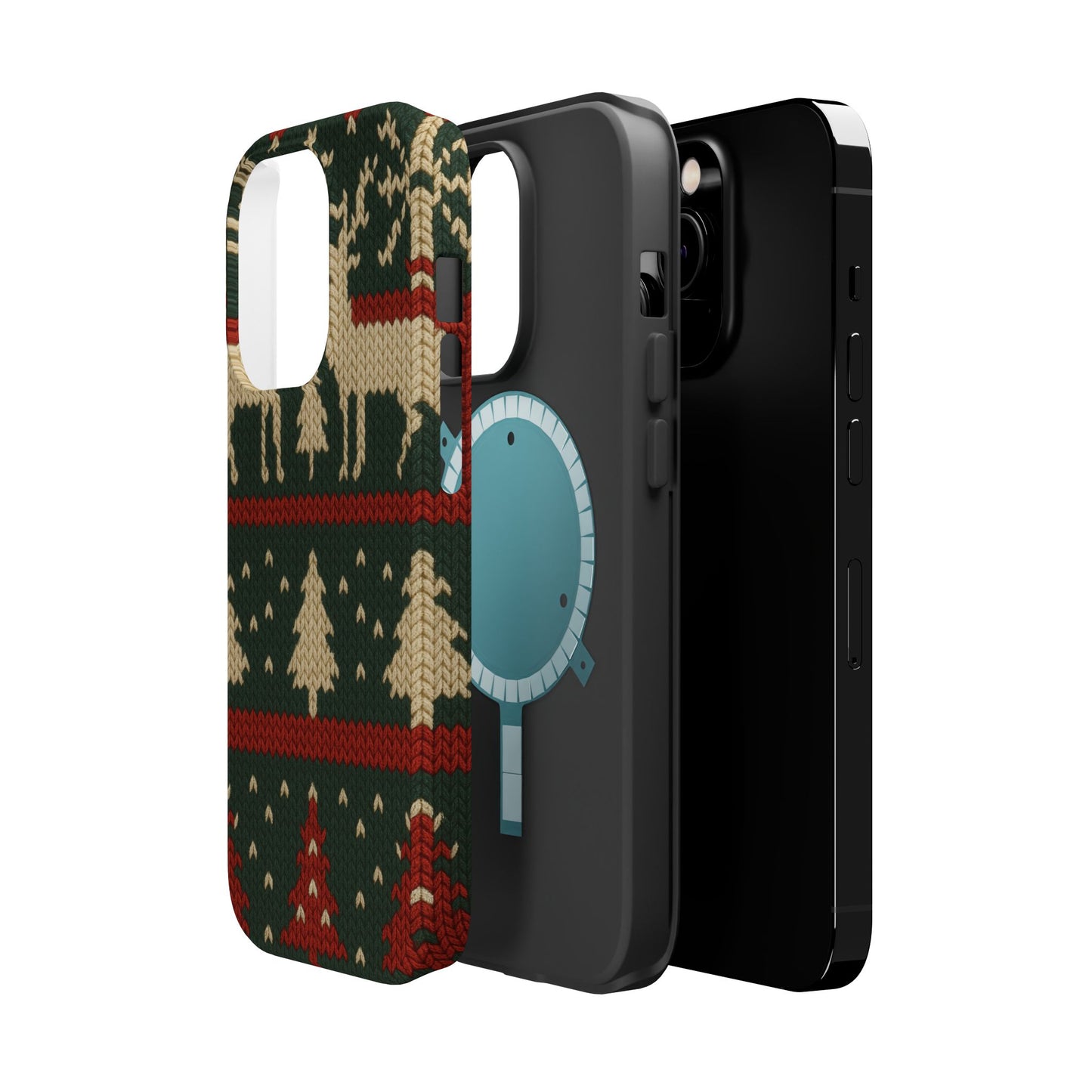 Holiday Reindeer Knit iPhone Case | compatible with MagSafe
