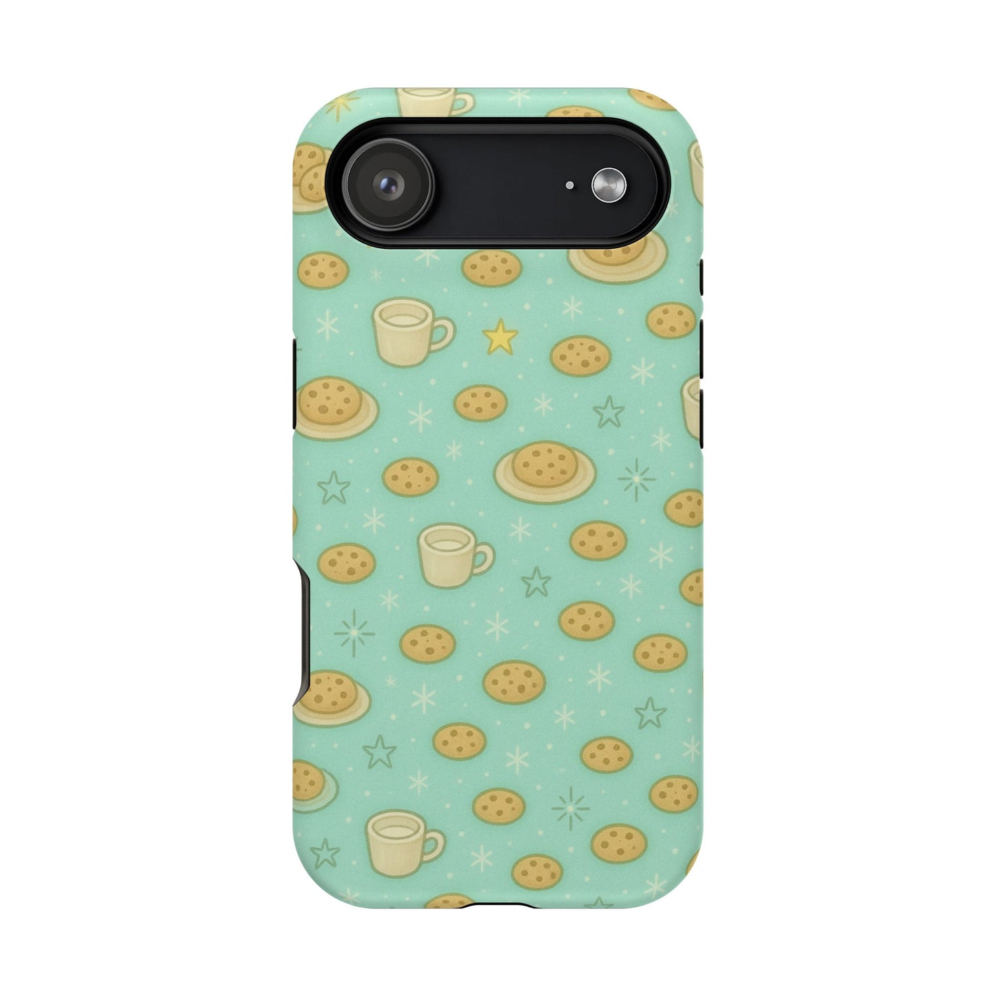 Cookie & Coffee Pattern Tough iPhone Case — Impact-Resistant