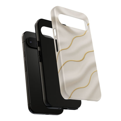 Elegant Gold Wave Tough iPhone Case