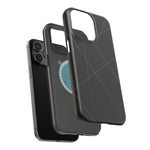 Black Geometric Design iPhone Case | MagSafe  Shamo's