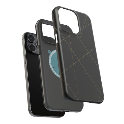 Black Geometric Design iPhone Case | MagSafe  Shamo's
