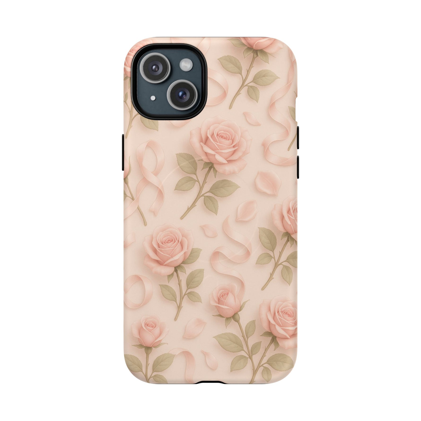 Blush Roses and Ribbons 3D iPhone Case | MagSafe - Shamo's