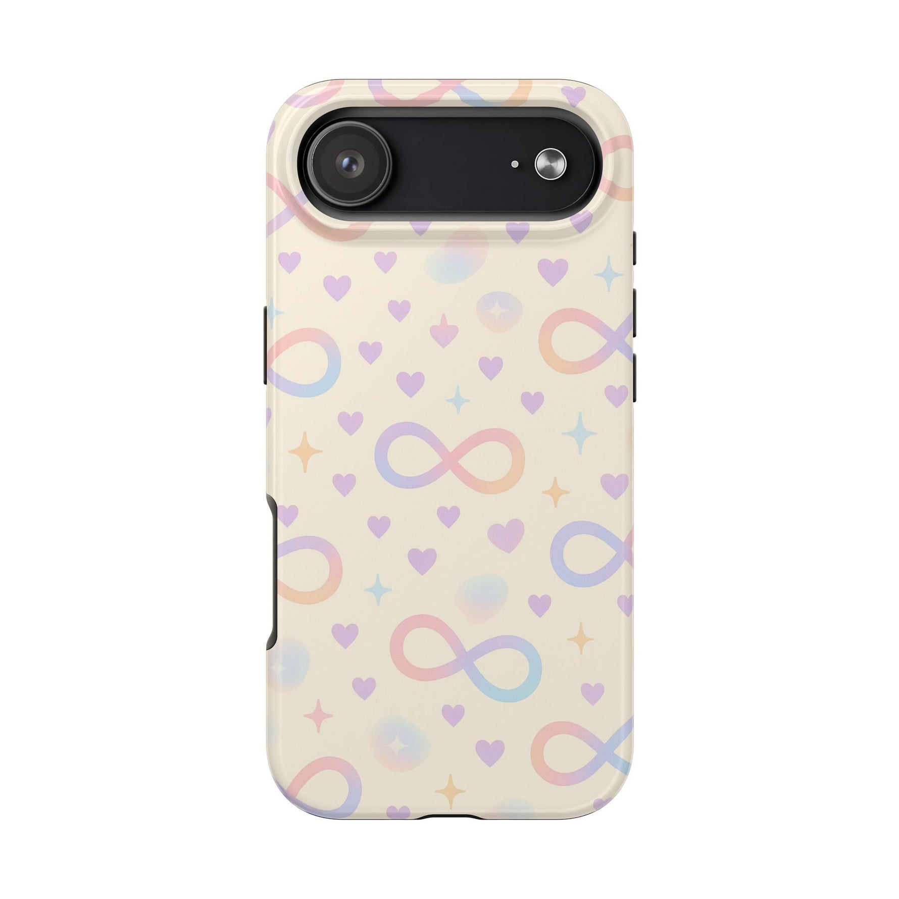 Infinity Pattern Tough Phone Case — Pastel Hearts & Stars  Shamo's iPhone 17 Air