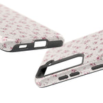 Rosebud Floral Tough iPhone Case — Pink Vintage Flower Protective Cover - iPhone 17 - Shamo's