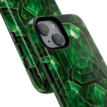 Luxury Series Emerald Gem iPhone Case with MagSafe - Shamo's