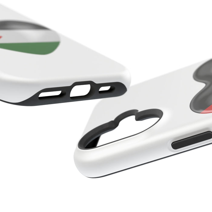 MagSafe Tough Cases with Palestinian flag in heart shape