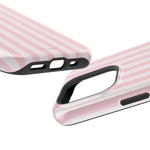 Pink Stripe Impact-Resistant Phone Case | MagSafe