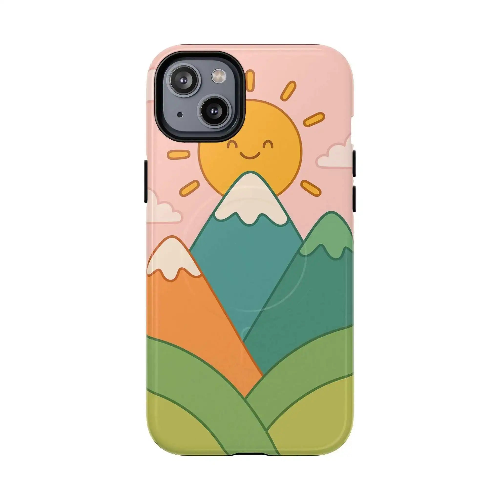 Mountain Sunrise Phone Case - Tough MagSafe Magnetic Design #iphone-14-plus