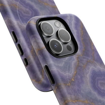 Purple Agate Marble iPhone Case with MagSafe - Shamo's