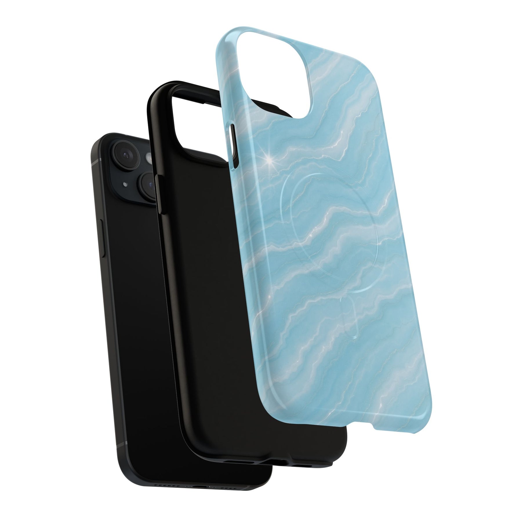 Sky Glow Marble iPhone Case with MagSafe - Shamo's