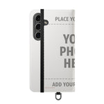 Personalized Flip Wallet Phone Case – Custom Photo & Text Wallet Cover