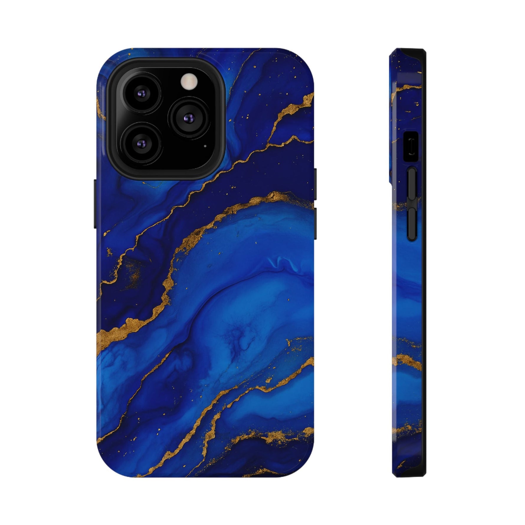 Blue Gold Marble Phone Case  Shamo's iPhone 13 Pro / Glossy / Without gift packaging