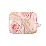 Rose Gold Floral AirPods Case