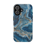 Blue Agate Marble iPhone Case —with MagSafe - Shamo's