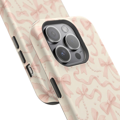 Coquette Bows Pattern iPhone Case | MagSafe