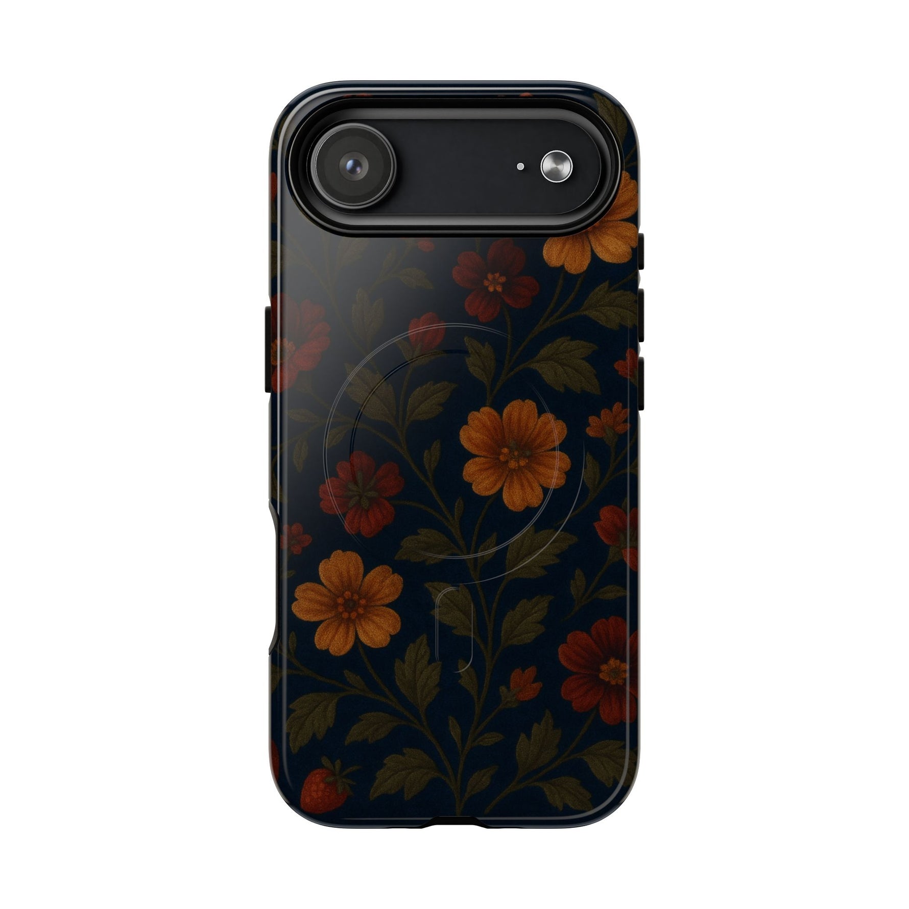 Floral Night Velvet iPhone Case - Works with MagSafe - Shamo's