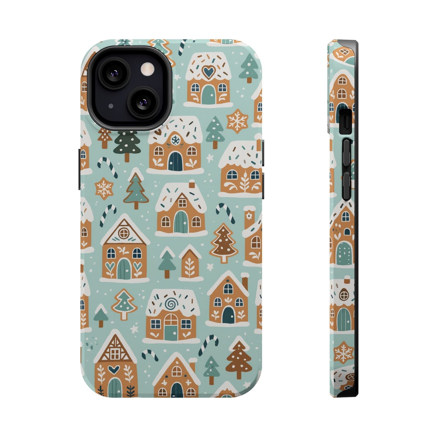 Winter Gingerbread Village Holiday Theme iPhone Case with MagSafe compatibility  Shamo's iPhone 13 / Glossy