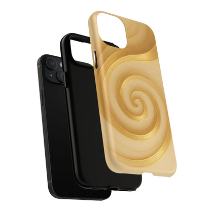 Luxury Series Swirl Gold iPhone Case compatible with MagSafe - Shamo's