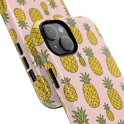 Pineapple Pattern Fruit Case for iPhone | MagSafe Compatible