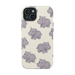 Cute Tiny Hippo Magnetic Impact-Resistant Phone Case