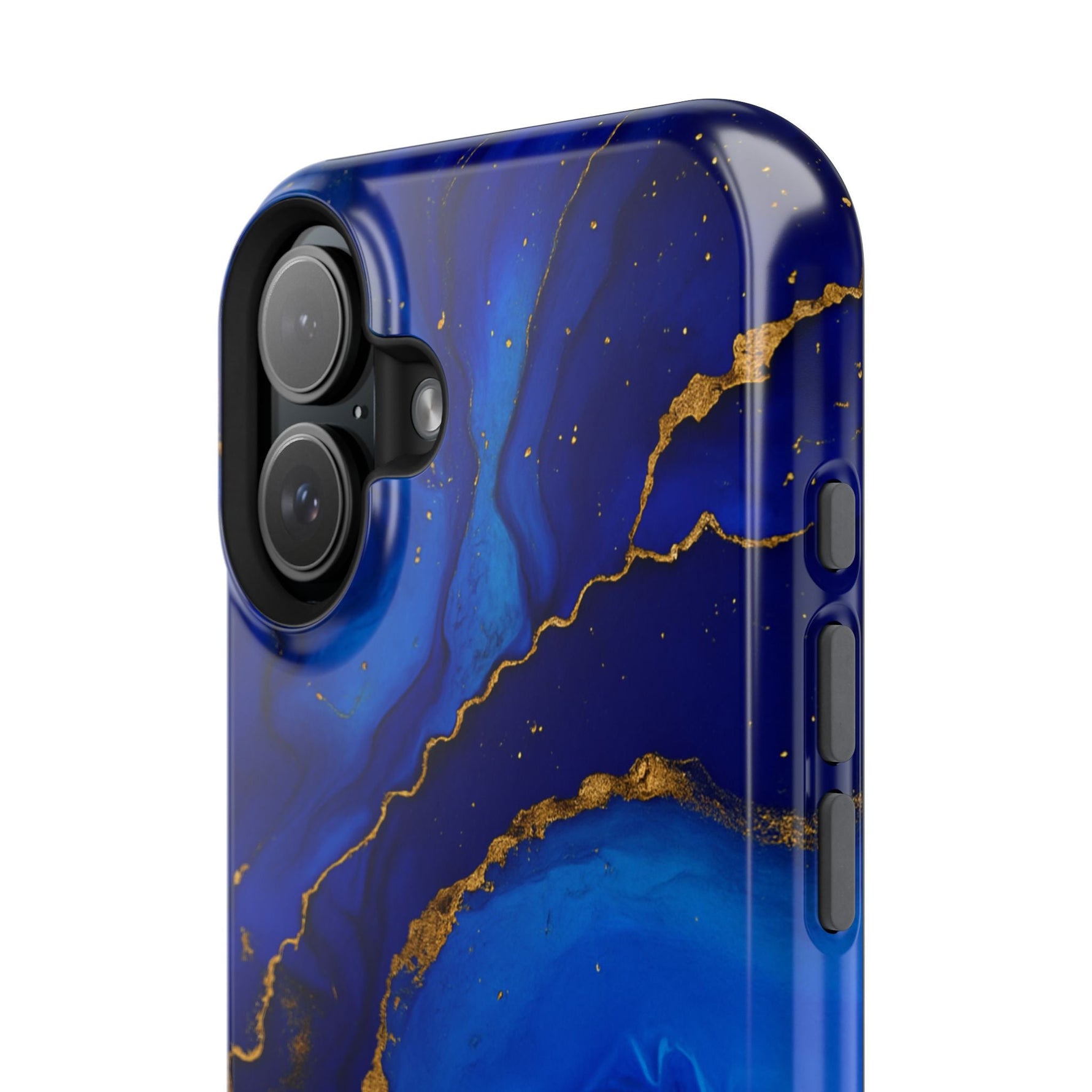 Blue Gold Marble Phone Case  Shamo's