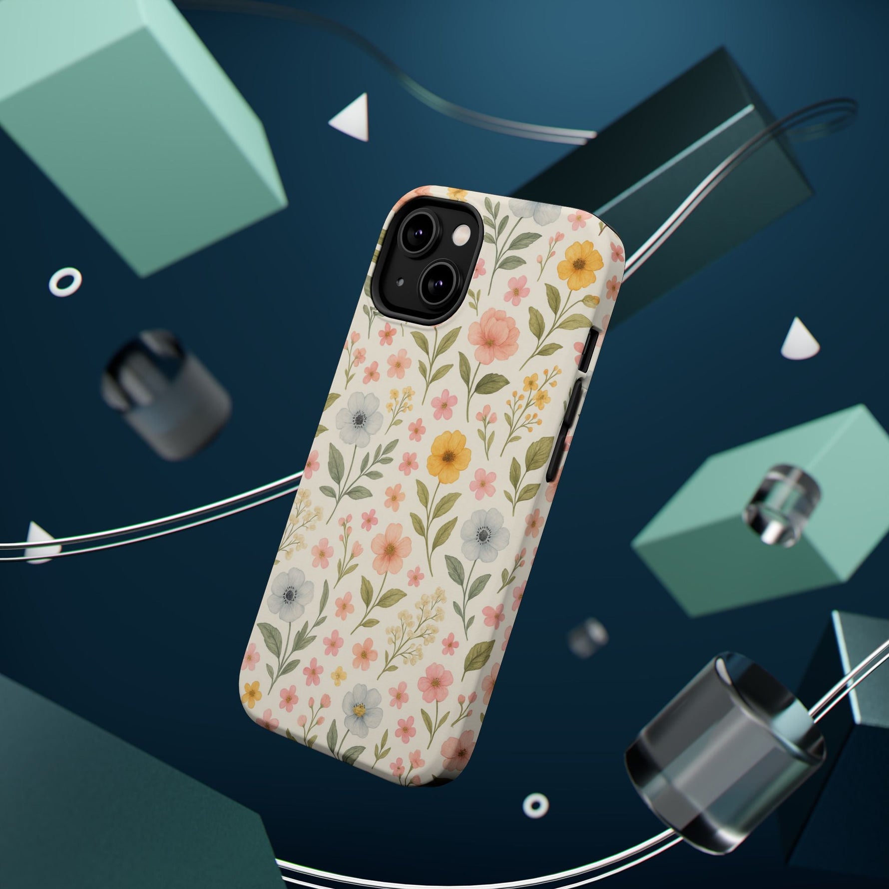 Floral Garden Impact iPhone Case with MagSafe compatibility  Shamo's
