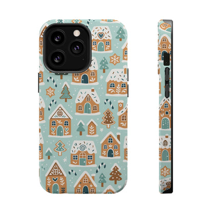 Winter Gingerbread Village Holiday Theme iPhone Case with MagSafe compatibility  Shamo's iPhone 13 Pro / Matte
