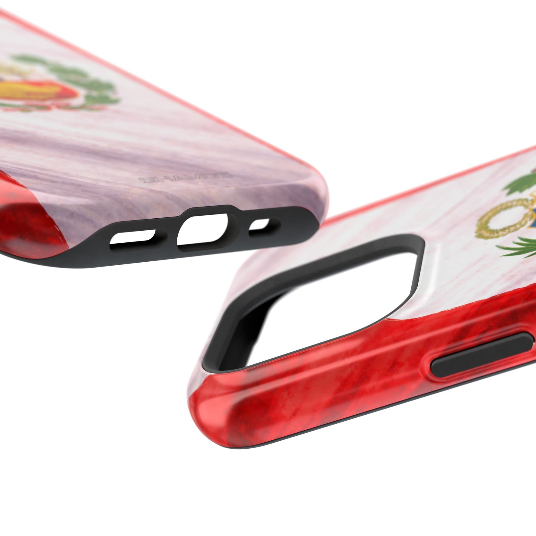 Peru Flag Magnetic Impact-Resistant Phone Case, Protective Patriotic Design, MagSafe Compatible - iPhone 17 / Glossy - Shamo's