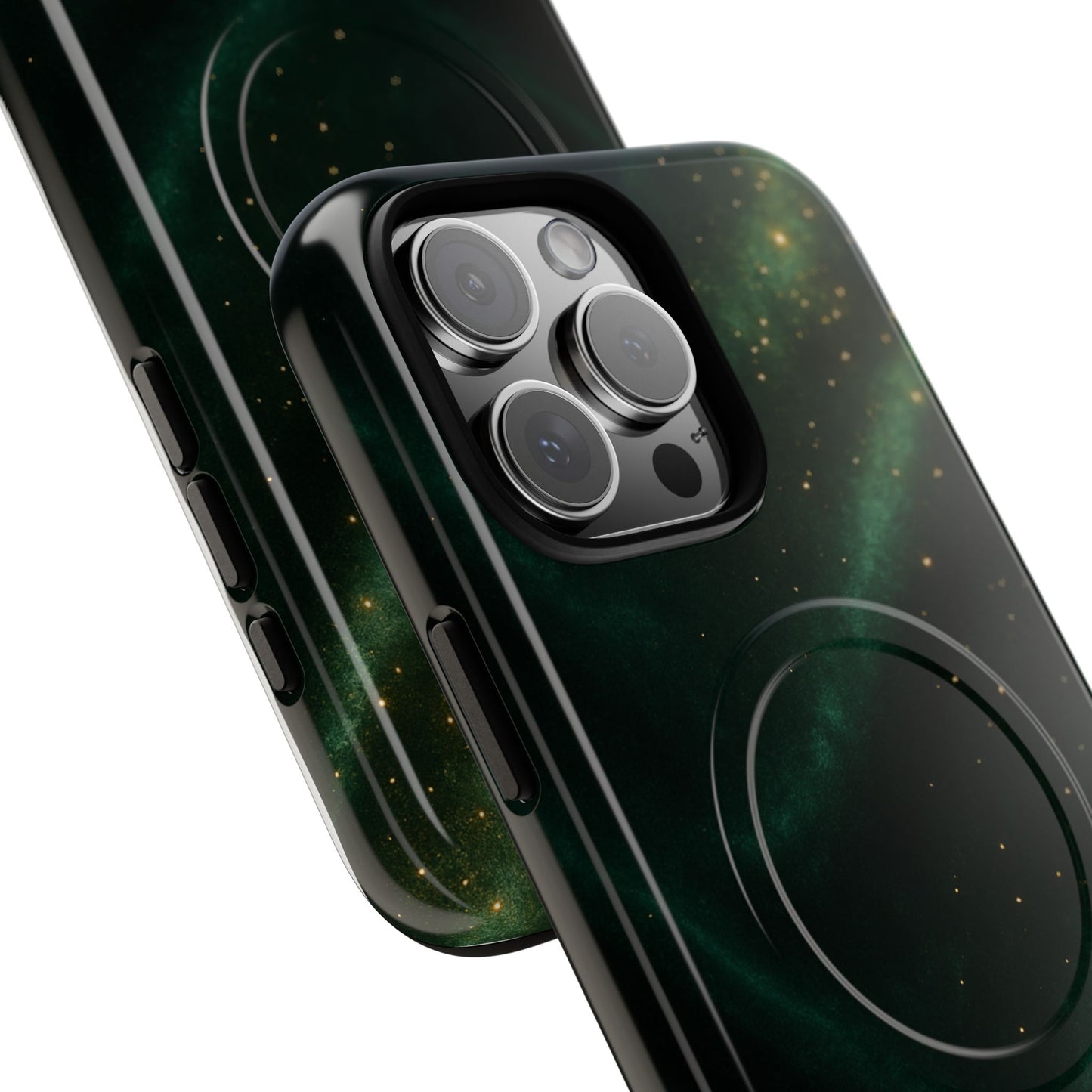 Luxury Series Emerald Galaxy iPhone Case with MagSafe