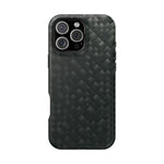 Dark Carbon Fiber Texture Magnetic Impact-Resistant iPhone Case | MagSafe compatible  Shamo's iPhone 16 Pro Max / Matte