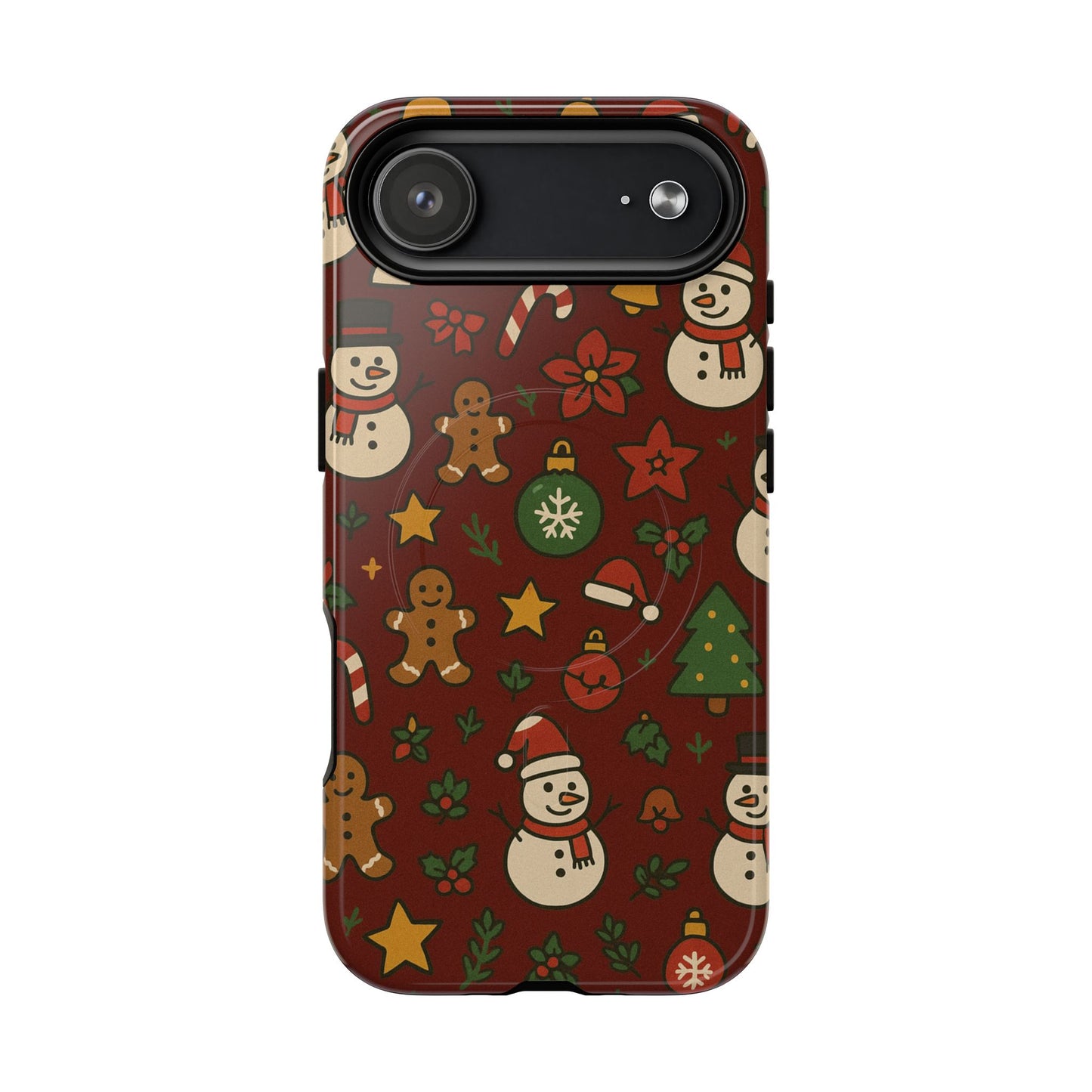 Snowman & Gingerbread Tough iPhone Case (MagSafe compatible)