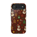Snowman & Gingerbread Tough iPhone Case (MagSafe compatible)  Shamo's iPhone 17 Air / Glossy